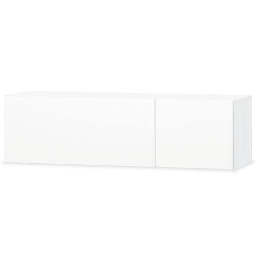 Tv-borde 2 stk. 120x40x34 cm konstrueret træ hvid højglans