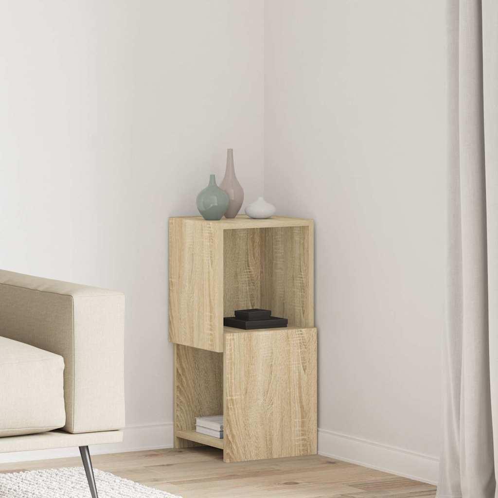 Hjørneskab Hvid 30,5x30x65cm Konstrueret træ billede
