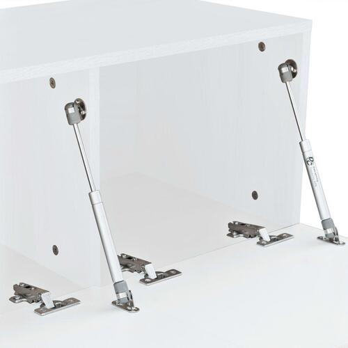 Tv-borde 2 stk. 120x40x34 cm konstrueret træ hvid højglans