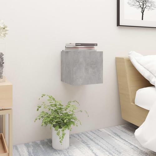 Sengeskab 30,5x30x30 cm spånplade betongrå