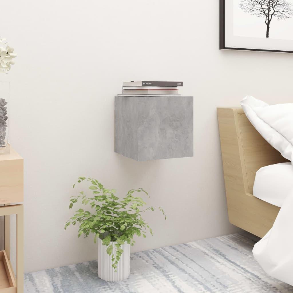 Sengeskab 30,5x30x30 cm spånplade betongrå