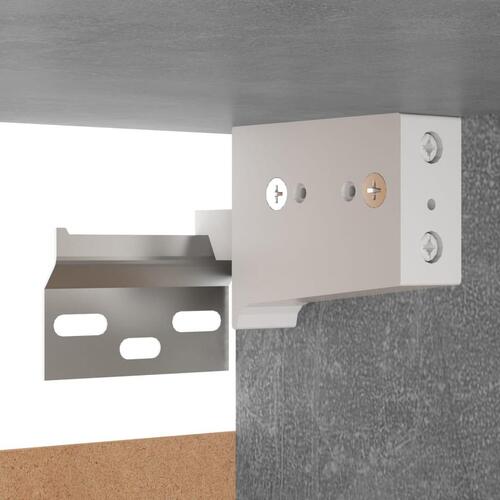 Sengeskabe 2 stk. 30,5x30x30 cm konstrueret træ betongrå