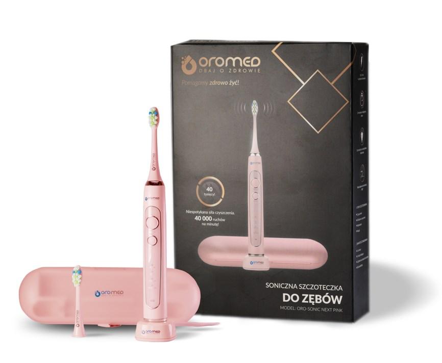 Elektrisk tandbørste – Oromed ORO-SONIC NEXT, pink (sonisk) billede