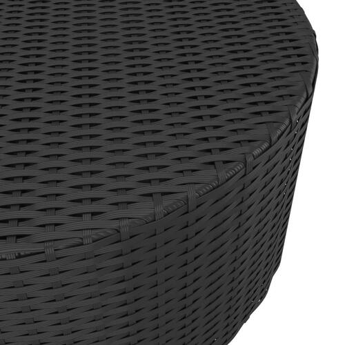 Sofasæt til haven 5 dele med hynder polyrattan sort