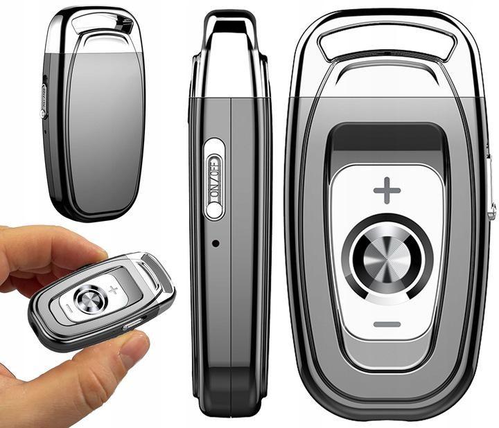 Skjult mini-optager med nøgleringsklips 16 GB HD