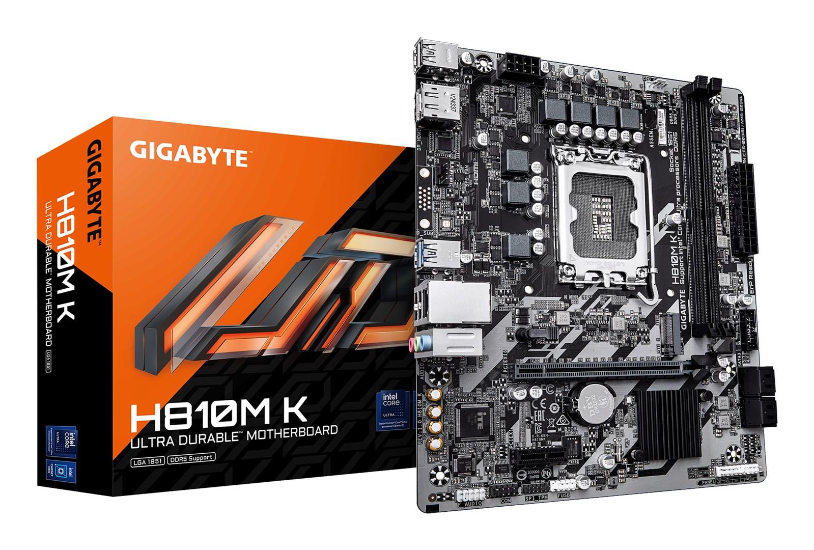 Bundkort Gigabyte H810M K - LGA 1851, micro ATX, DDR5 billede