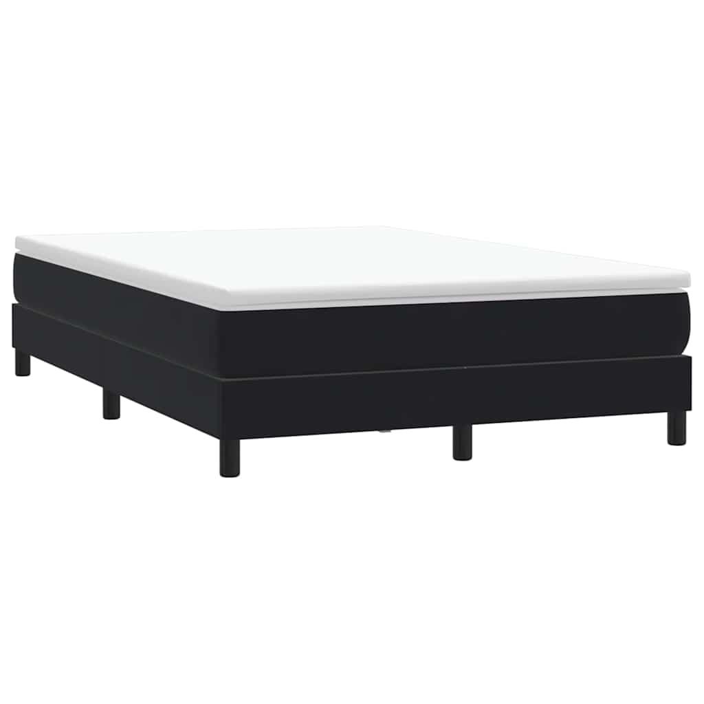 Kontinentalseng uden madras 160x210 cm fløjl sort billede