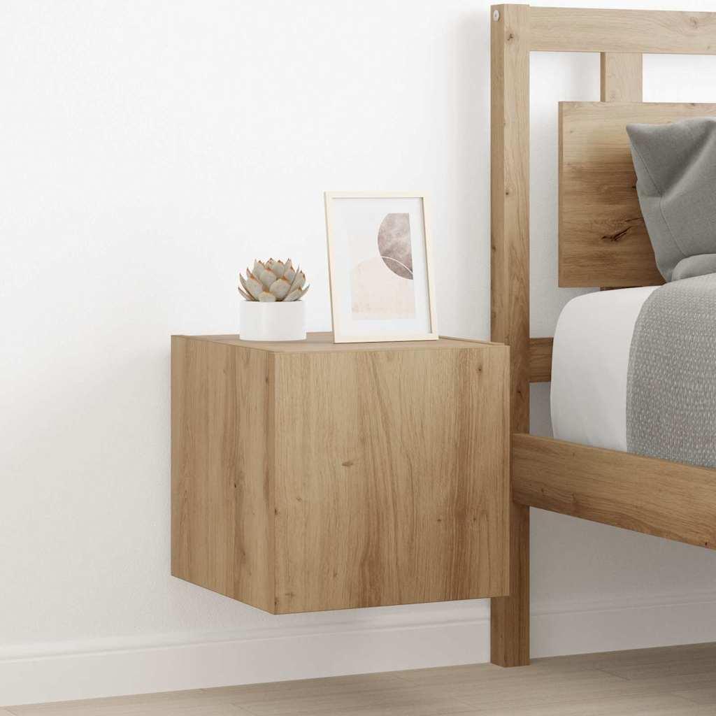 TV vægskab Artisan eg 30,5 x 35 x 30 cm Konstrueret træ billede