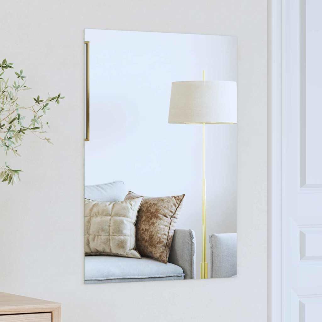 Vægspejl 70 x 50 cm hærdet glas billede