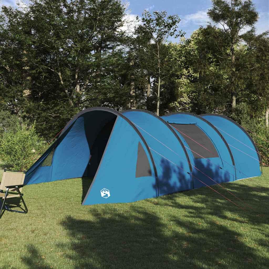 Tunneltelt med tag med opbevaring Blå og grå 778 x 356 x 210 cm billede
