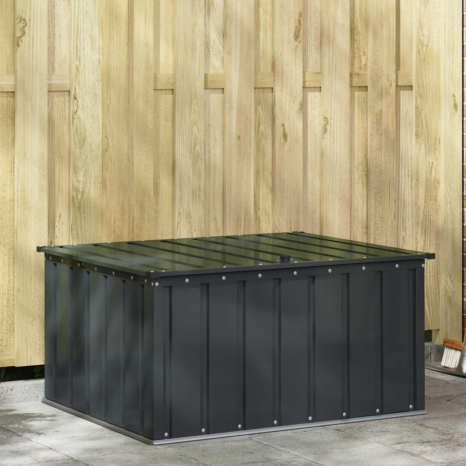 Have Opbevaringskasse Sort 101 x 82 x 50 cm Stål billede