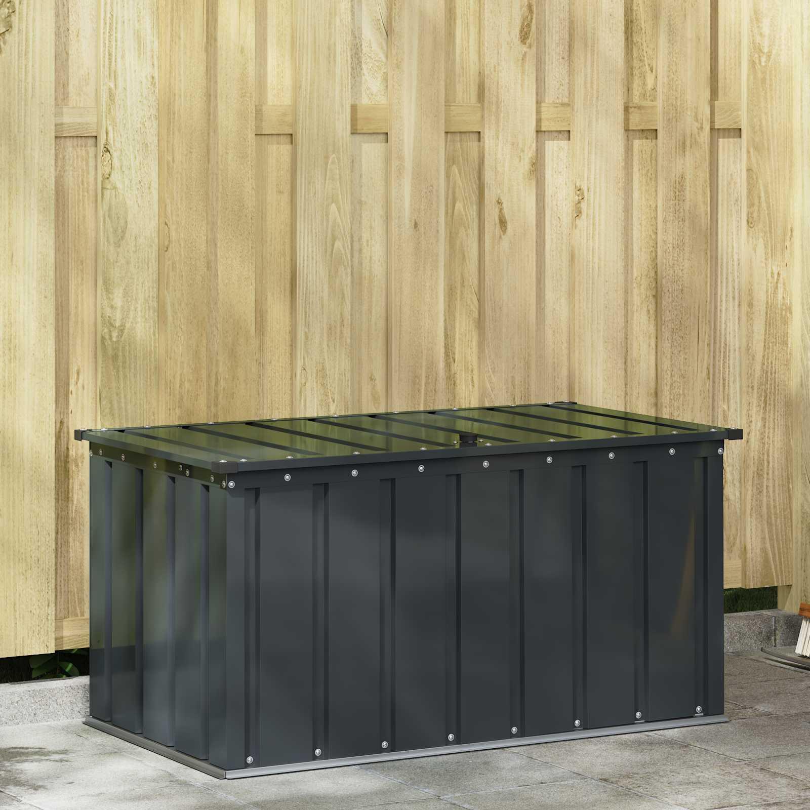 Have Opbevaringskasse Sort 101 x 56,5 x 50 cm Stål billede