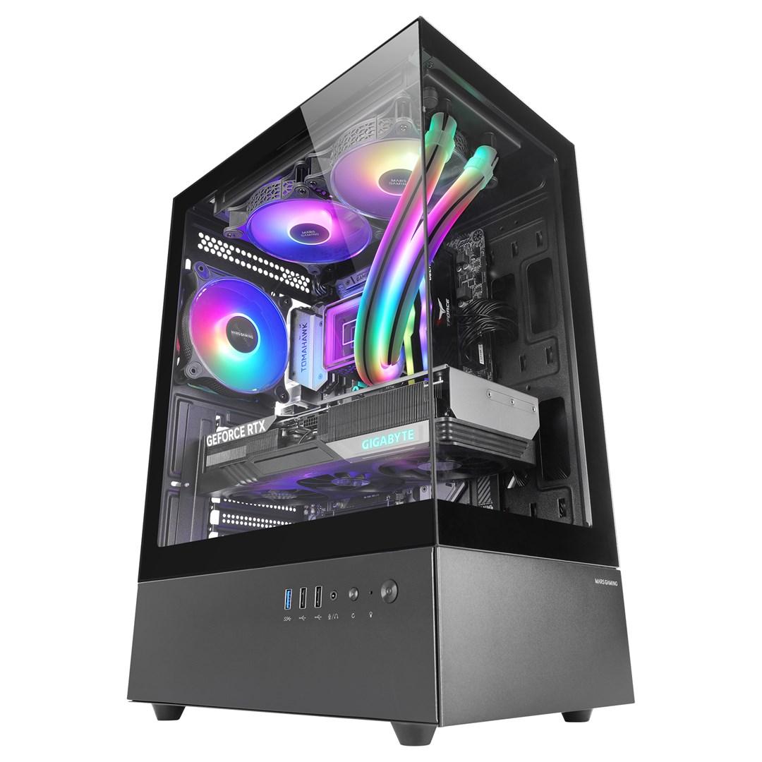 PC kabinet ATX - TACENS MARS MC-XO med 1x120 mm FRGB blæser billede