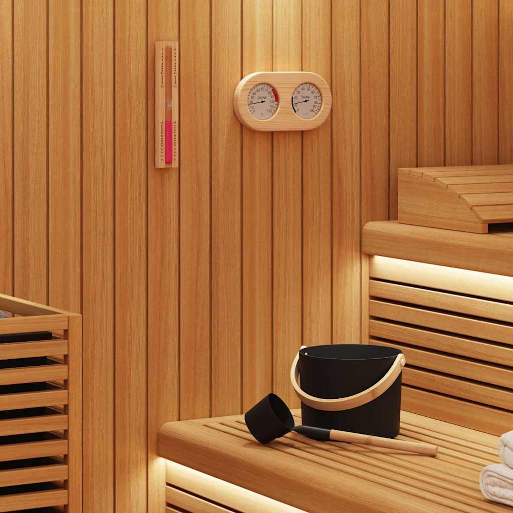 Sauna spand sæt 4 stk Sort 8.5 x 8 x 4.5 cm Aluminium billede