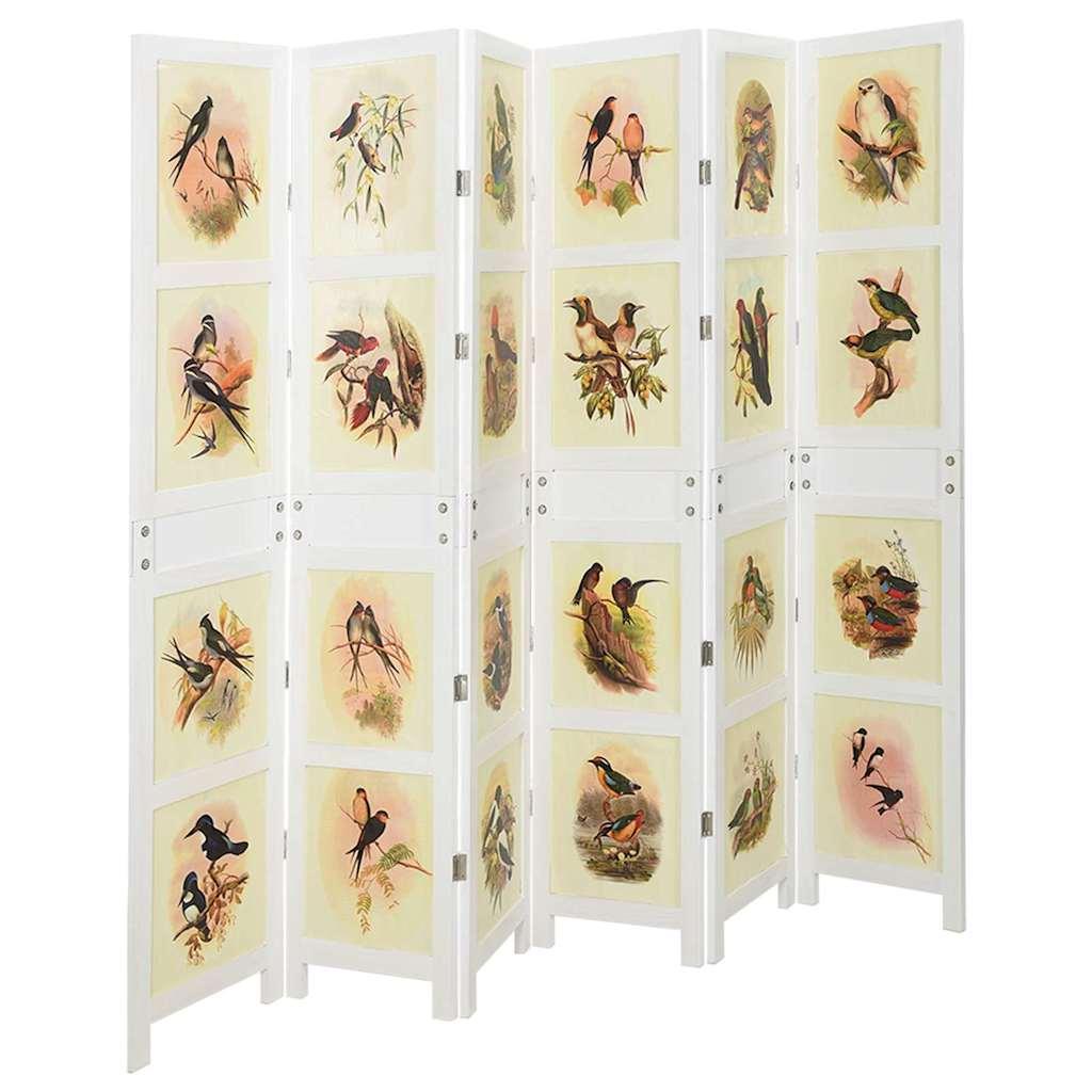 Romdivider Panel Hvid 212 x 165 cm MDF billede