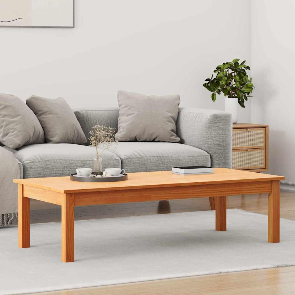 Sofabord Max Brun 110 x 50 x 30 cm Massiv fyrretræ billede