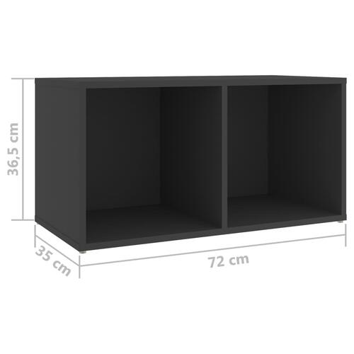Tv-skabe 2 stk. 72x35x36,5 cm konstrueret træ grå