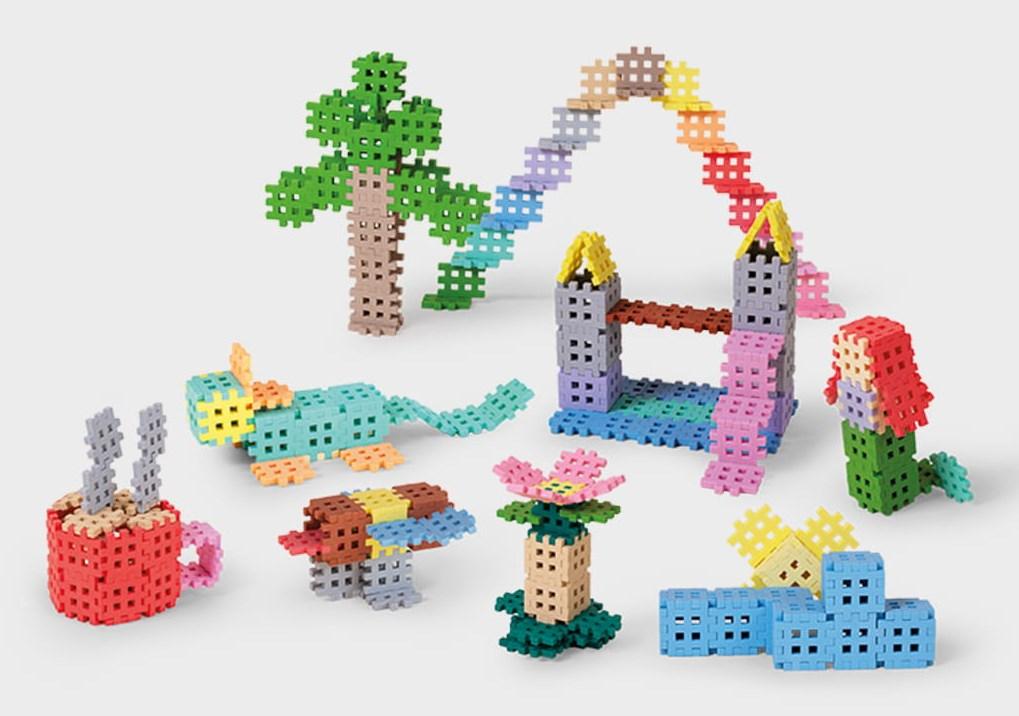 Byggeklodser til børn Marioinex Mini Waffle Pastel – 300 dele billede