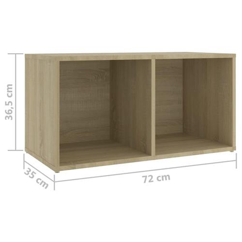 Tv-skabe 2 stk. 72x35x36,5 cm konstrueret træ sonoma-eg