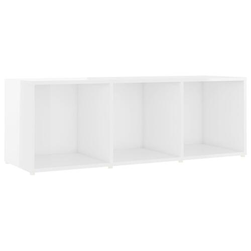 Tv-borde 2 stk. 107x35x37 cm konstrueret træ hvid højglans