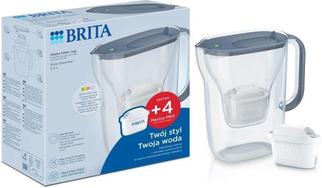Vandfilterkande BRITA Style Essential + 4 Maxtra Pro (grafit) billede