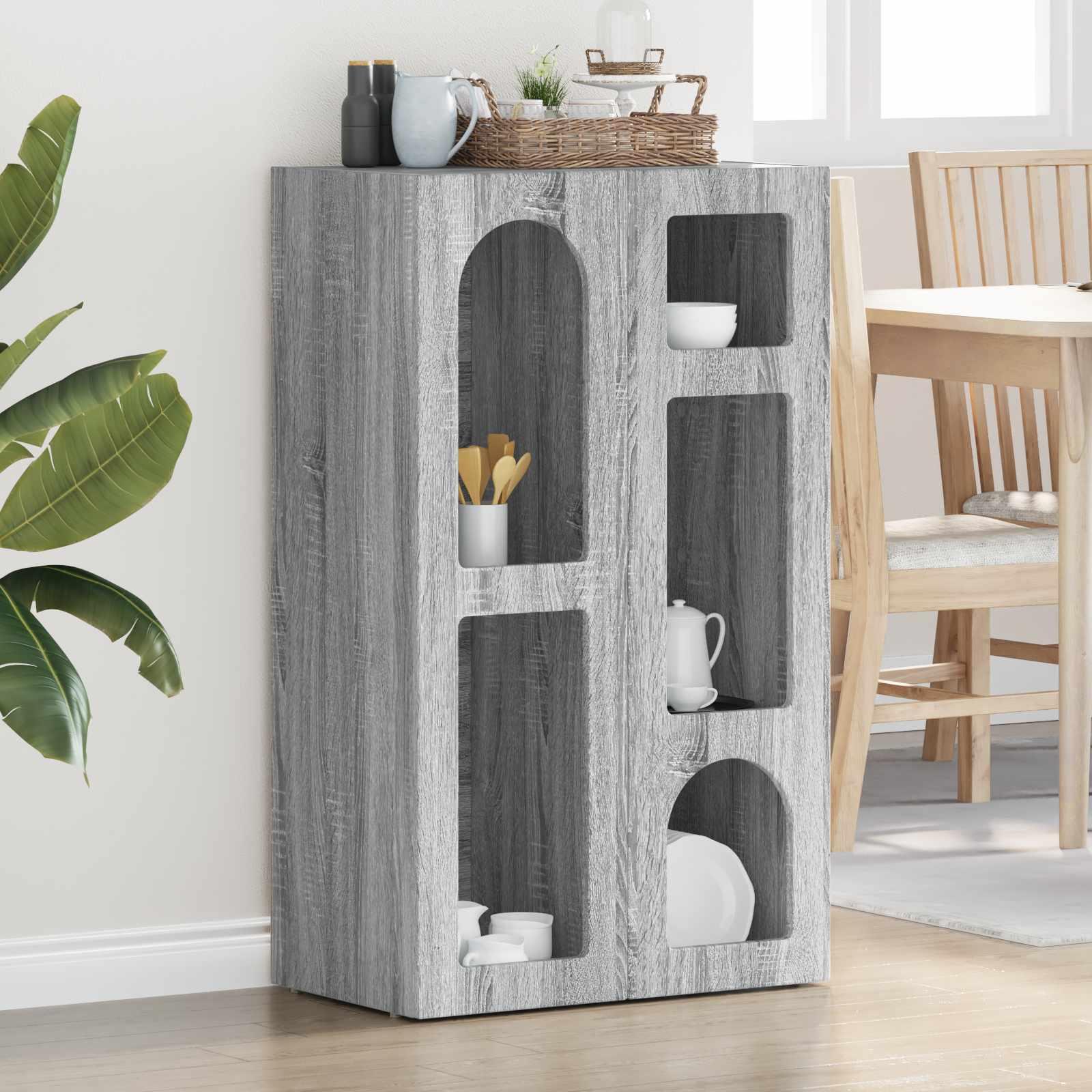 Sidebord Grå Sonoma 59 x 35 x 100,5 cm Konstrueret træ billede