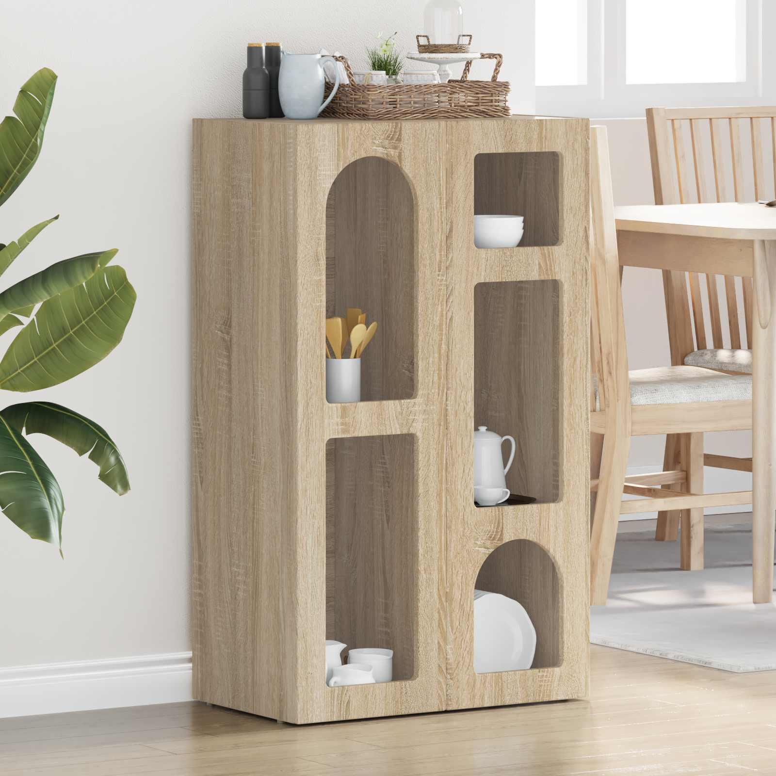 Sidebord Sonoma eg 59 x 35 x 100,5 cm Konstrueret træ billede