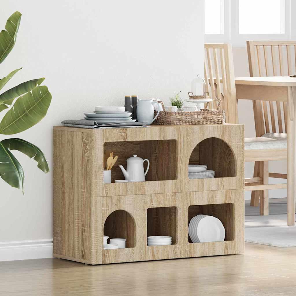 Sidebord Sonoma eg 80,5 x 35 x 59 cm Konstrueret træ billede