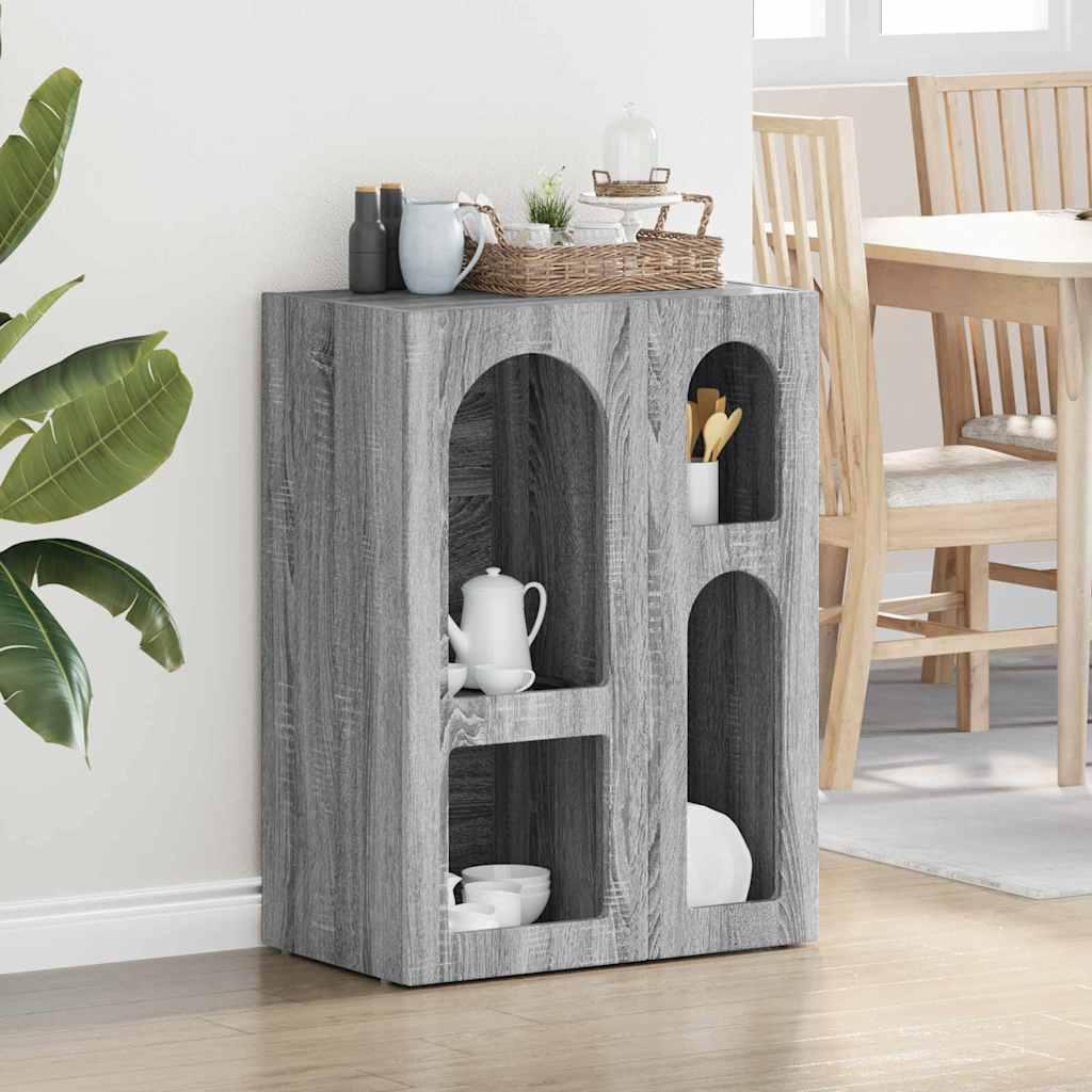 Sidebord Grå Sonoma 59 x 35 x 80.5 cm Konstrueret træ billede