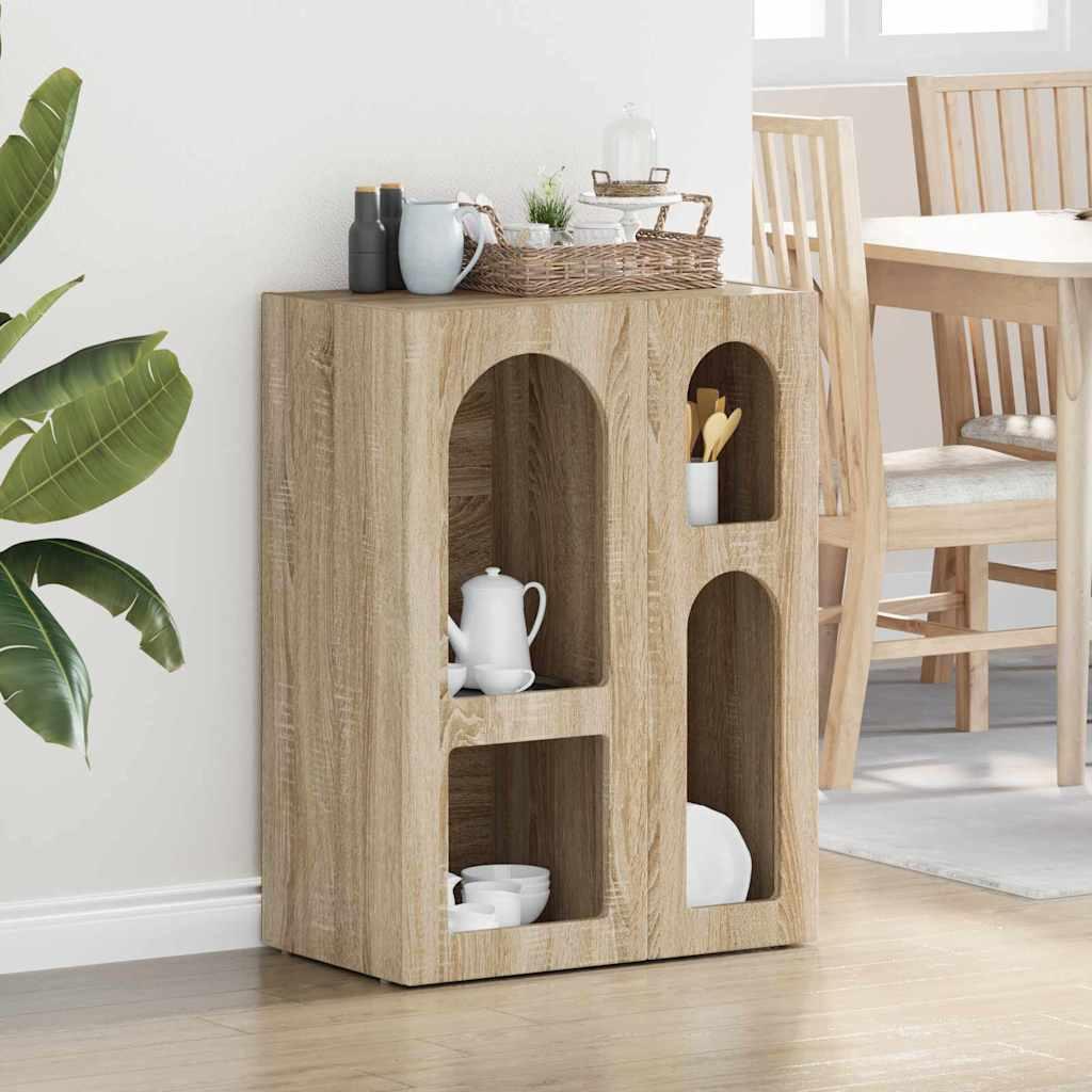 Sidebord Sonoma eg 59 x 35 x 80.5 cm Konstrueret træ billede
