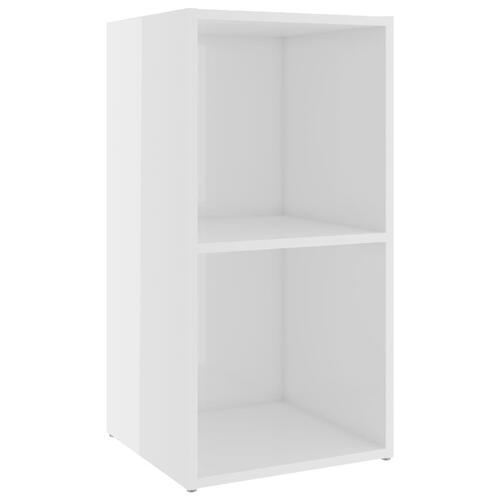 Tv-skabe 2 stk. 72x35x36,5 cm konstrueret træ hvid højglans