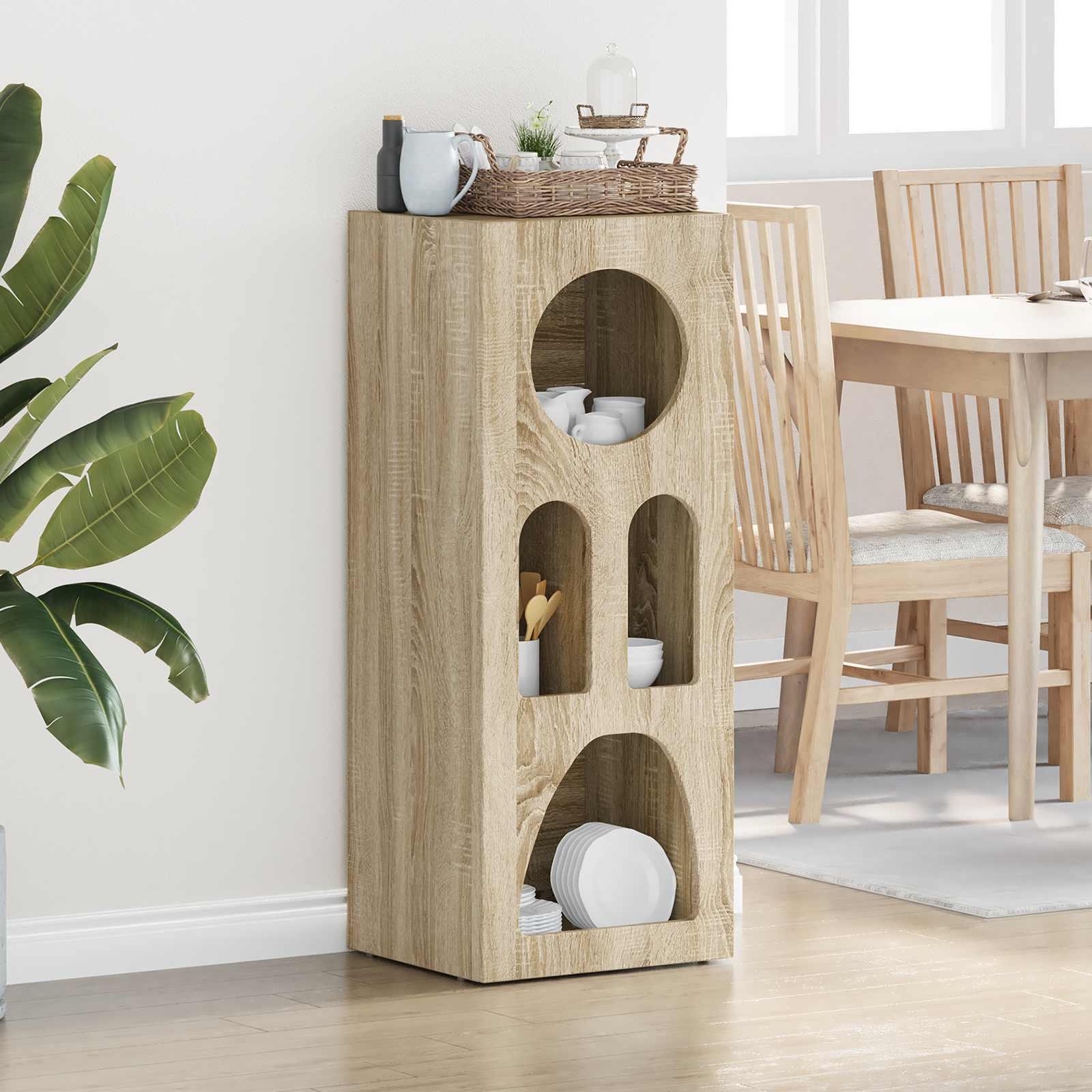 Sidebord Sonoma eg 40 x 35 x 100,5 cm Konstrueret træ billede