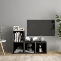 Tv-skabe 2 stk. 72x35x36,5 cm konstrueret træ grå højglans
