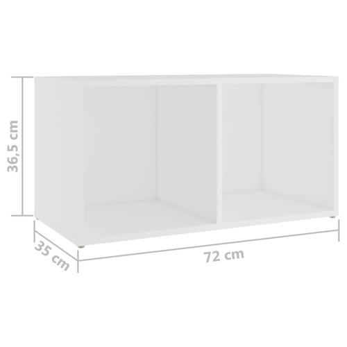 Tv-skabe 4 stk. 72x35x36,5 cm konstrueret træ hvid