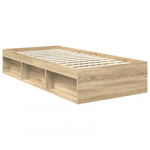 Sengestel med hovedgavl Sonoma-eg 90 x 190 cm