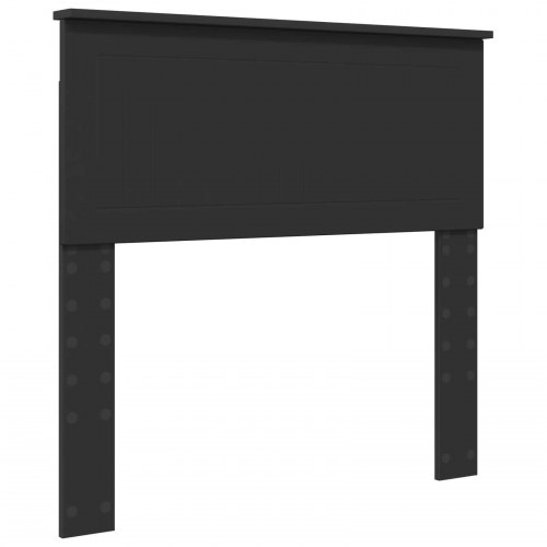 Sengestel med hovedgavl - sort 90 x 190 cm