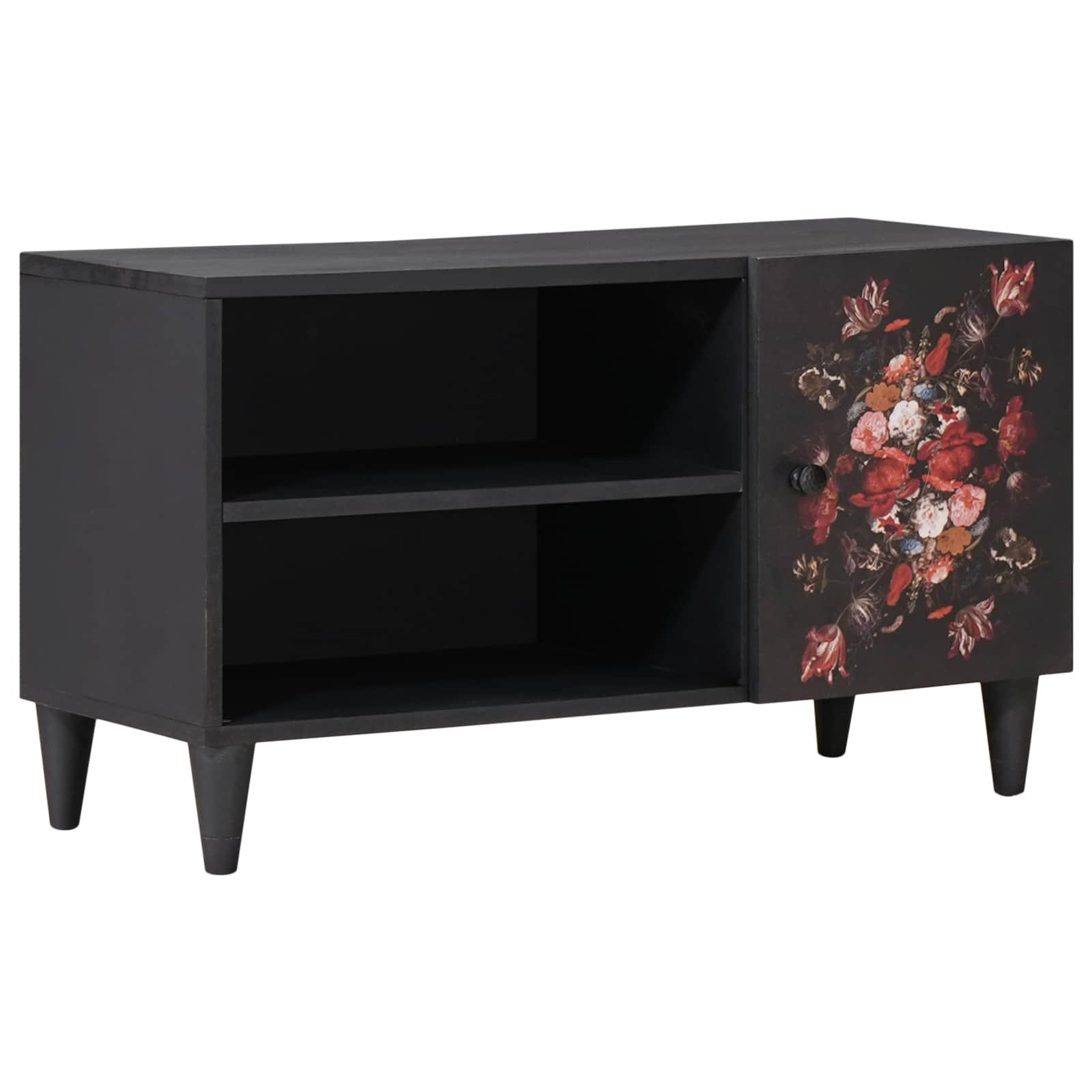 Opbevaringsskabe Flerfarvet 80 x 31,5 x 46 cm Massivt mangotræ billede