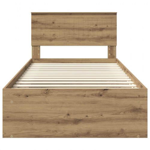 Sengestel med hovedgavl Artisan-eg 100 x 200 cm