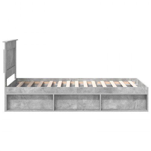Sengestel betongrå 90 x 200 cm i konstrueret træ