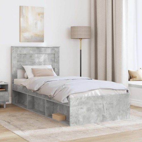 Sengestel i beton grå 75 x 190 cm