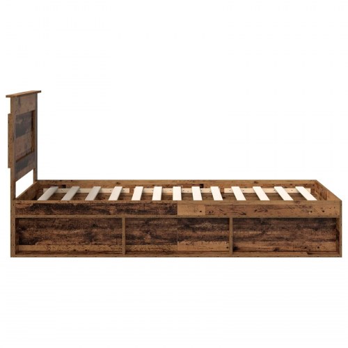 Sengestel i gammelt træ 100 x 200 cm