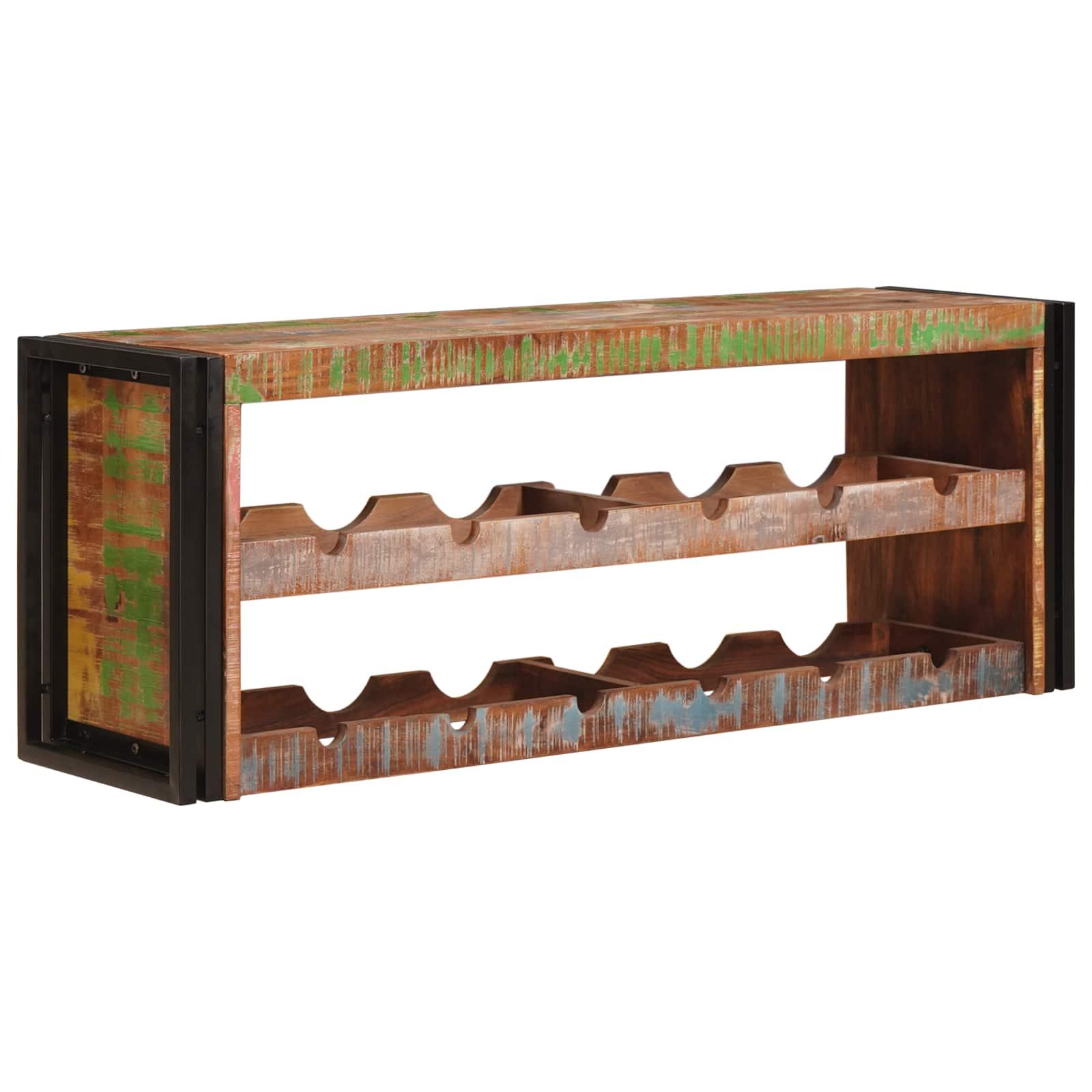Vinfad Brun 100 x 45 x 33 cm Solid genvundet træ billede