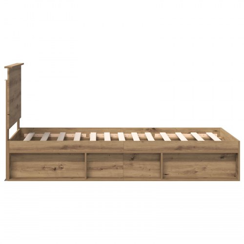 Sengestel med hovedgærde 90 x 200 cm - Artisan eg