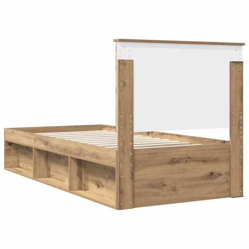 Sengestel med hovedgærde 90 x 200 cm - Artisan eg