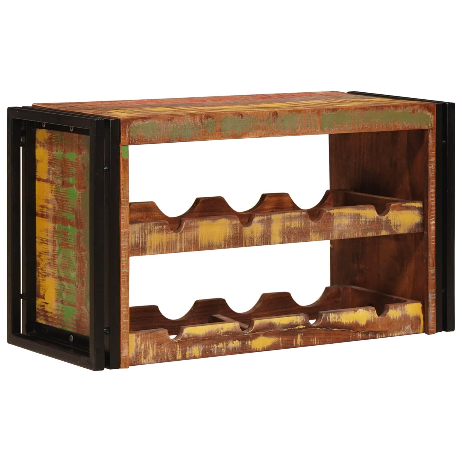 Vinfad Brun 100 x 45 x 33 cm Solid genvundet træ billede