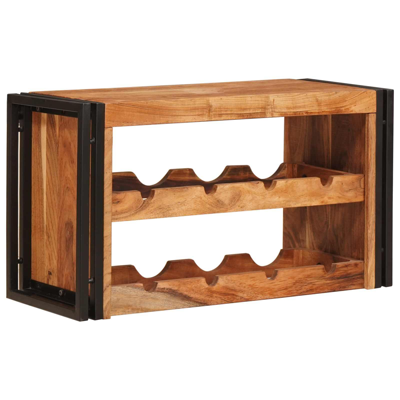 Vinfad Brun 100 x 45 x 33 cm Massivt Akacietræ billede