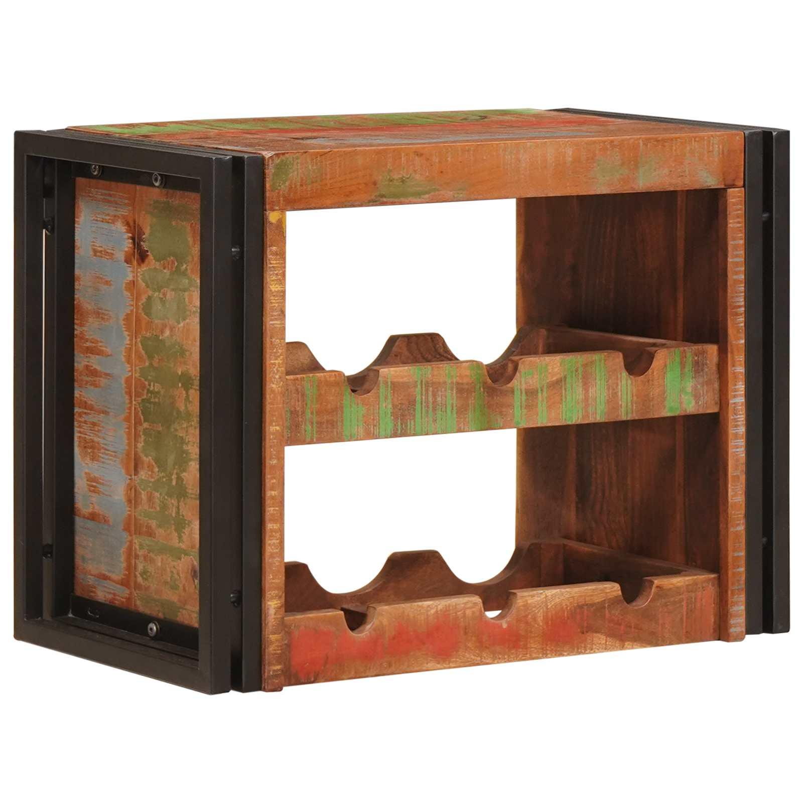 Vinfad Brun 100 x 45 x 33 cm Solid genvundet træ billede