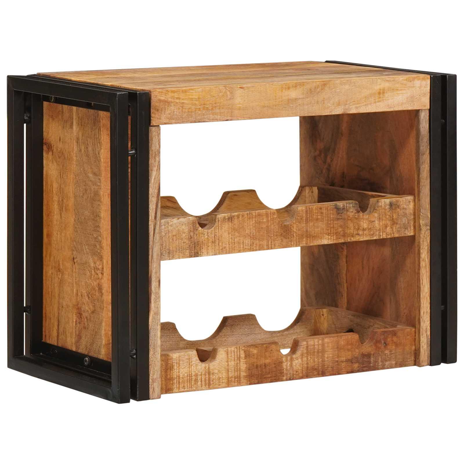Vinfad Brun 100 x 45 x 33 cm Solid Grov Mango Træ billede