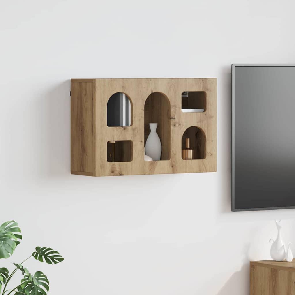 Hængeskab Artisan Egetræ 60 x 20 x 40 cm Konstrueret træ billede