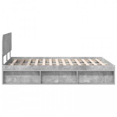 Sengestel med hovedgærde 150 x 200 cm - beton grå
